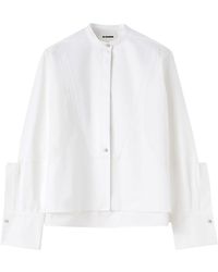 Jil Sander - Raised-placket Organic Cotton Shirt - Lyst