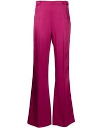 Twinset - Satin-Finish Wide-Leg Trousers - Lyst