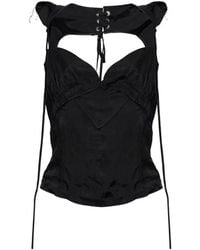 KNWLS - Beth Lace-Up Top - Lyst
