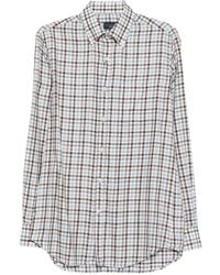 Paul & Shark - Checked Cotton Shirt - Lyst