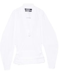 Jacquemus - Colombe V-Neck Blouse - Lyst