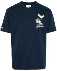 Mc2 Saint Barth - Portofino Bay Martini-print Organic Cotton T-shirt - Lyst