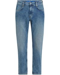 Karl Lagerfeld - Jeans Mit Logo-Patch - Lyst