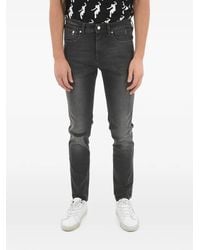 Neil Barrett - Skinny Fit Faded Jeans 16 Cm - Lyst
