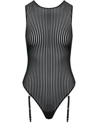Maison Close - Body Con Motivo De Rayas - Lyst