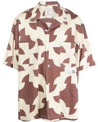 Maison Mihara Yasuhiro - Camisa Con Diseño Patchwork - Lyst