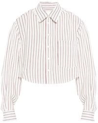 Isabel Marant - Fleora Striped Cropped Shirt - Lyst