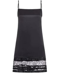 Niccolò Pasqualetti - Lace-Panelled Mini Slip Dress - Lyst