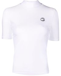 Coperni - Logo-print Mock Neck T-shirt - Lyst