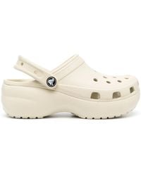 Crocs™ - Logo-Plaque Platform Clogs - Lyst