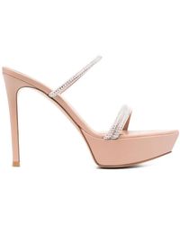 Gianvito Rossi - Cannes Platform Sandals - Lyst