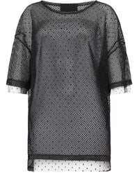 RED Valentino - Mesh Overlay T-Shirt - Lyst