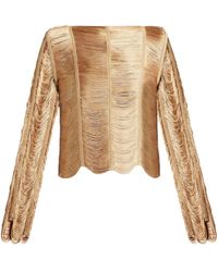 Tom Ford - Fringed Open-knit Top - Lyst