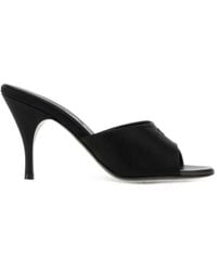 Miu Miu - Open-Toe Satin Sandals - Lyst