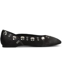 Bibi Lou - Mati Ballerinas Stud-Embellished Ballet Flats - Lyst