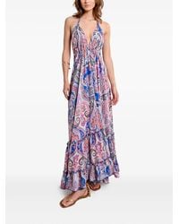 Molly Bracken - Maxi-Jurk Met Paisley-Print En Halternek - Lyst