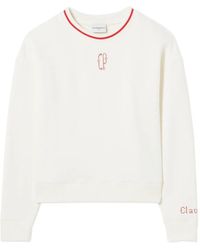 Claudie Pierlot - Cp Embroidered Crewneck Sweatshirt - Lyst