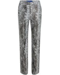 Karl Lagerfeld - Broek Van Imitatieleer Met Slangenprint - Lyst
