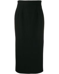 Dolce & Gabbana Jupe crayon mi-longue - Noir