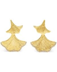 LYNYER - Enchanted Flora Leaf-Embellished Earrings - Lyst
