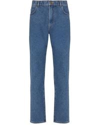 Balmain - Straight-Cut Cotton Jeans - Lyst