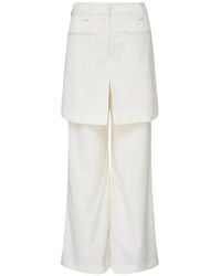 Club21 Collection - Lila Layered-Design Trousers - Lyst