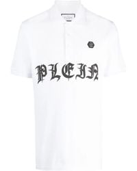 Philipp Plein - Gothic Plein Logo-Print Polo Shirt - Lyst