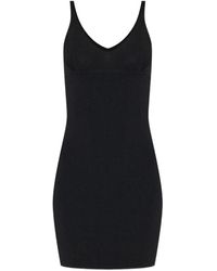Isabel Marant - Geripptes Minikleid mit V-Ausschnitt - Lyst