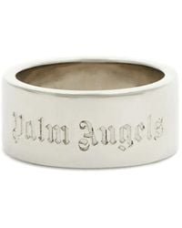 Palm Angels - Logo Band Ring - Lyst