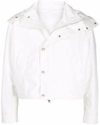 Ami Paris - Cropped Waterproof Jacket - Lyst