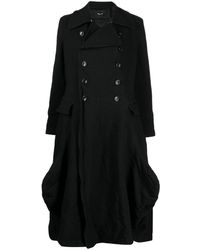 Comme des Garçons - Crinkled-finish Double-breasted Coat - Lyst