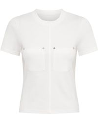 Dion Lee - Shrunken Rivet-detail T-shirt - Lyst