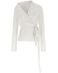 ARMARIUM - Thalassa Wrap Blouse - Lyst