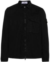 Stone Island - Giacca-camicia Old Treatment - Lyst