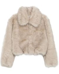 Frankie Shop - Manteau Hope En Fourrure Artificielle - Lyst
