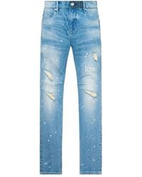 RTA - Painted Distressed Jeans - Lyst