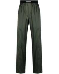 Tom Ford - Logo-Waist Silk Pyjama Trousers - Lyst