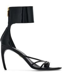 Ferragamo - Curved-Heel Sandals - Lyst