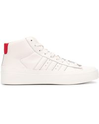 adidas Baskets montantes en cuir X 424 Pro Model - Blanc