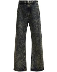 Marni - Distressed-Effect Wide-Leg Jeans - Lyst