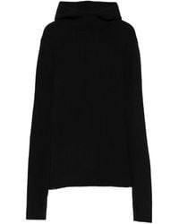 Frankie Shop - Larice Hooded Ribbed-Knit Sweater - Lyst