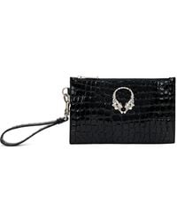 Roberto Cavalli - Croc-Effect Tiger-Motif Clutch Bag - Lyst