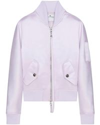 Courreges - サテン ボンバージャケット - Lyst