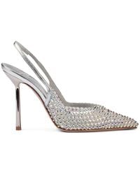 Le Silla - Gilda Rhinestone-Embellishment Slingback Pumps - Lyst