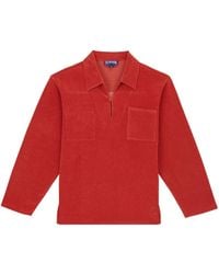 Vilebrequin - Chest-Pocket Terry-Cloth Polo Shirt - Lyst