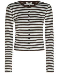 Rag & Bone - Gestreept Ribgebreid Vest - Lyst