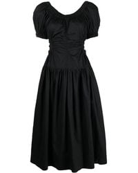 Ulla Johnson - Golda Gathered Cut-Out Dress - Lyst