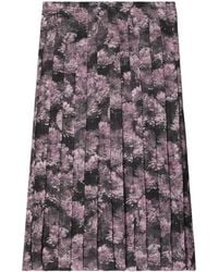 Tory Burch - Gonna Midi Plissettata - Lyst
