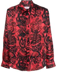 Martine Rose - Paisley-print Silk Shirt - Lyst