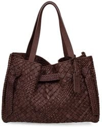 VISONA - Esmeralda Woven Leather Tote Bag - Lyst
